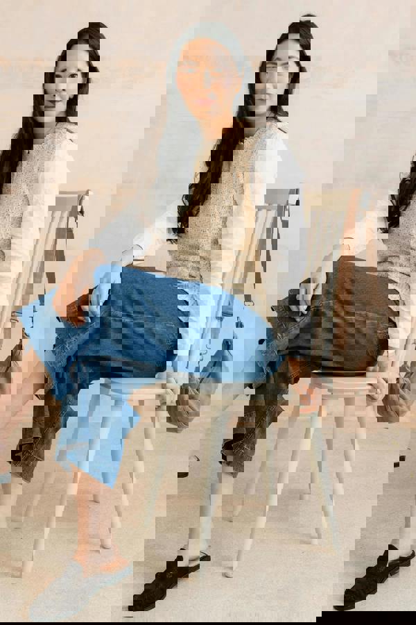 Lily & Me Eva Cotton Knit Tank Top Ecru