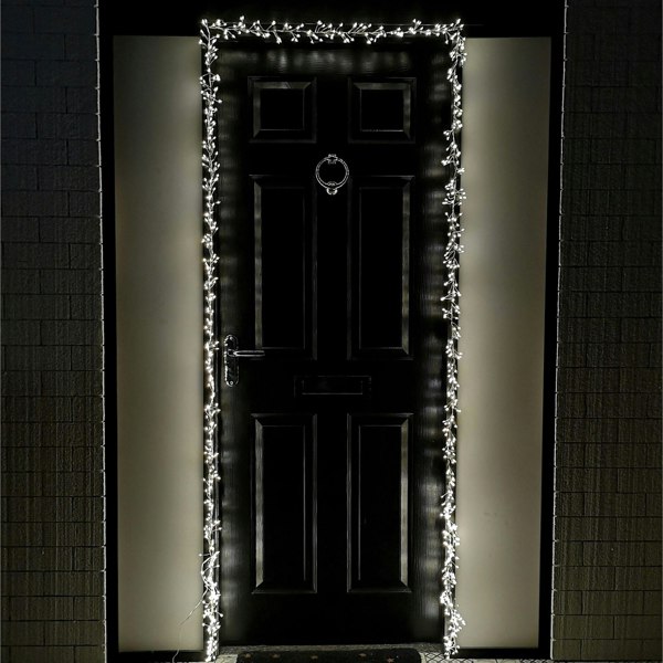 Samuel Alexander 5.5m 880 LED Indoor Outdoor Christmas Door Lights in Warm White