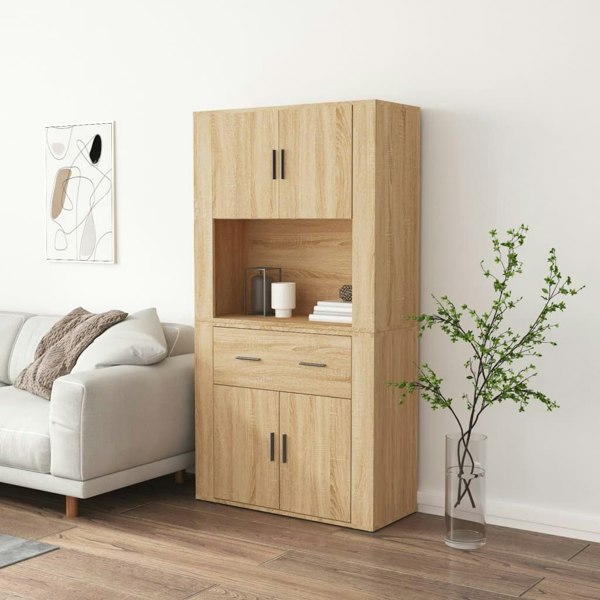 Berkfield Highboard Sonoma Oak Engineered Wood