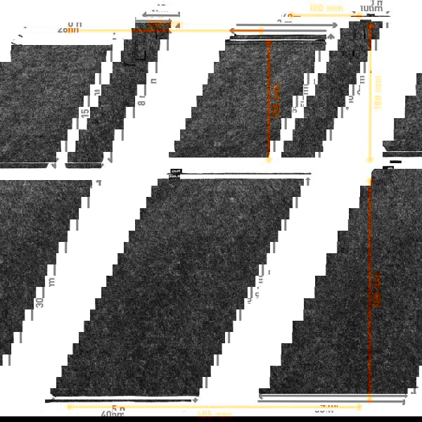 Durable Recycled Felt Laptop MacBook Bag Case Sleeve | 16.4" | Teal