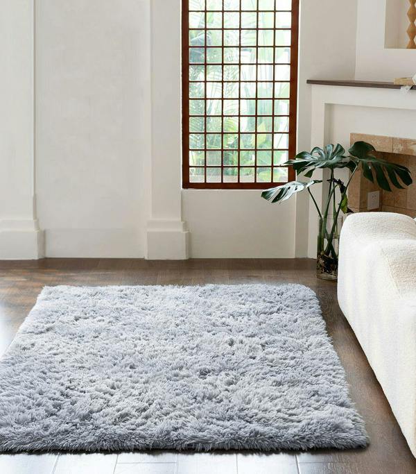 Cuddle Silver Rug 60x110cm