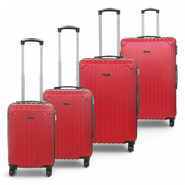 Snowball Hard Shell ABS 4 Wheels Luggage Travel Cabin Suitcase Set