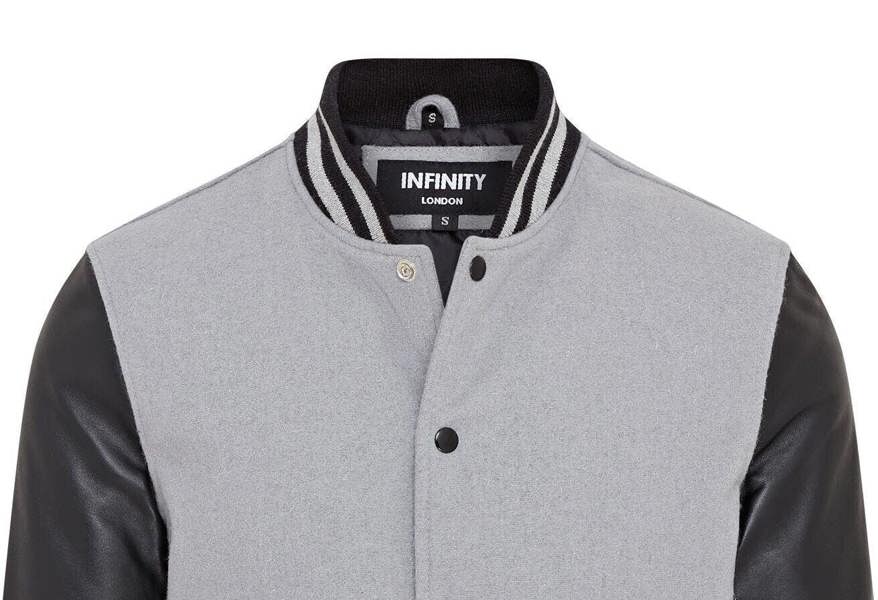 Infinity Leather Letterman Baseball Wool Leather Varsity Bomber Jacket - Genoa