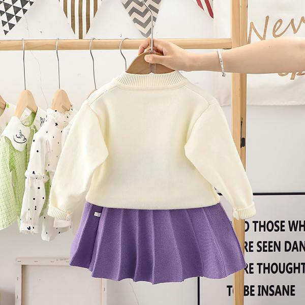 Cinda Cardigan and Skirt Set