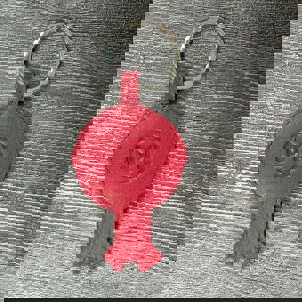 Mala Leather Bobbie Robin Bird Leather Keyring