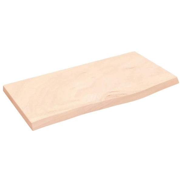 Berkfield Wall Shelf 60x30x4 cm Untreated Solid Wood Oak