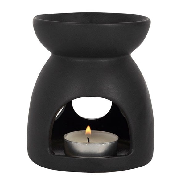 Serano Black Triple Moon Cut Out Oil Burner