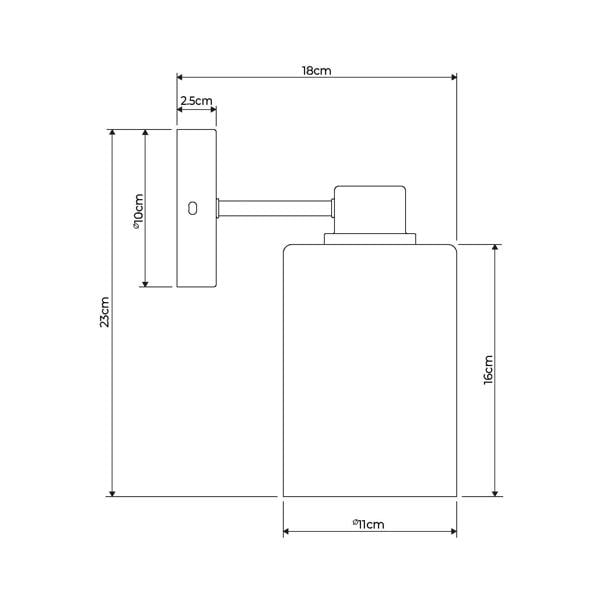 Pagazzi Lighting Kingsholm Brushed Satin Nickel Wall Light