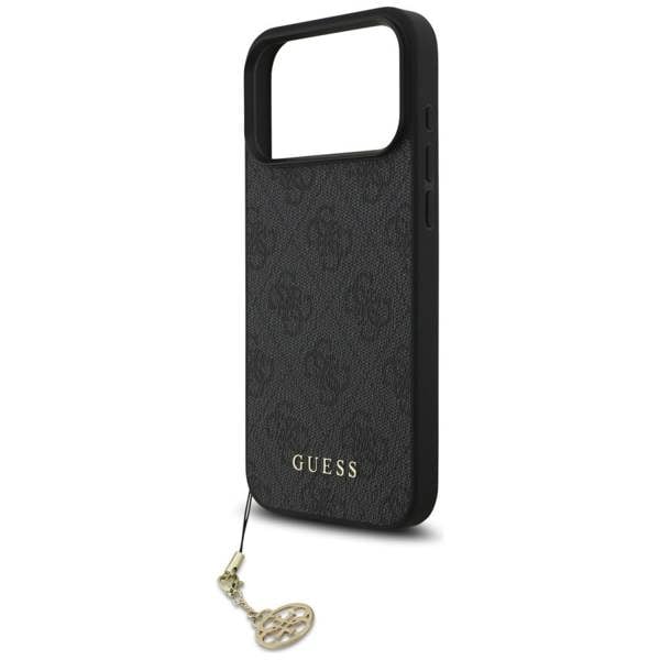Guess 4G Charms Case for iPhone 17 Pro Max 6.9" Tone on Tone Grey - GUHMP17XGF4GCK