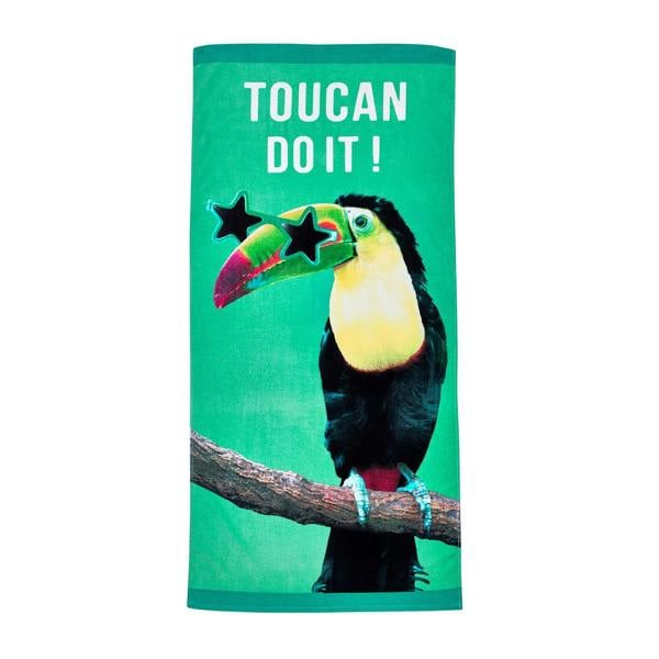 Toucan Do It Green Beach Towel 76x160cm