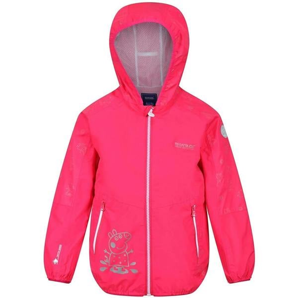 Regatta Childrens/Kids Waterproof Jacket - Bright Blush - 