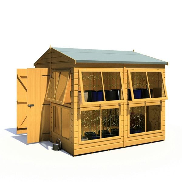 8x8 Sunhut Potting Shed with double doors - Best Shed
