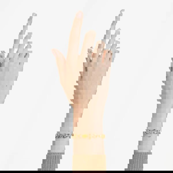 Swarovski Gema Gold Tone Plated Mixed Yellow Crystal Bracelet 5718072