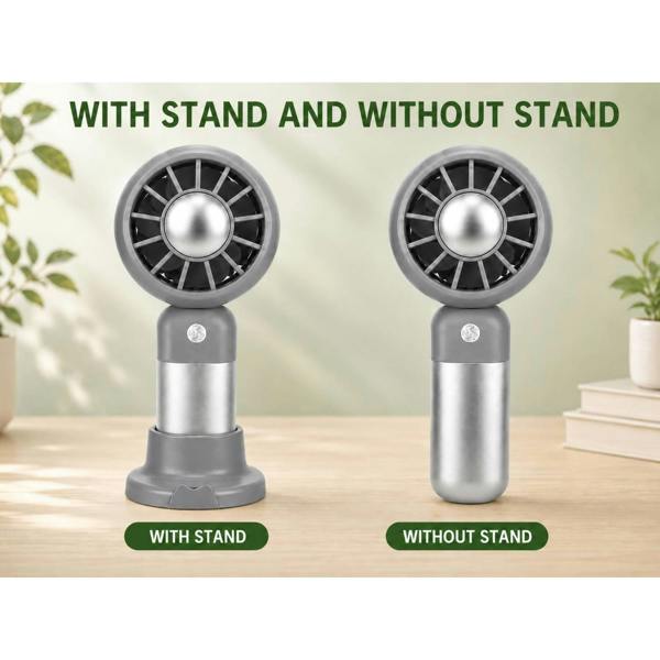 Dyzi Portable Handheld Mini Fan Rechargeable with Stand USB C 3 Speed