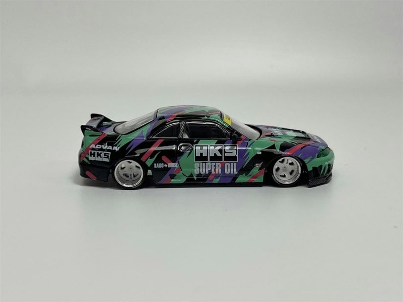 Mini GT Nissan Skyline GTR R33 HKS V1 1:64 Scale Kaido House Mini GT MGTKHMG129