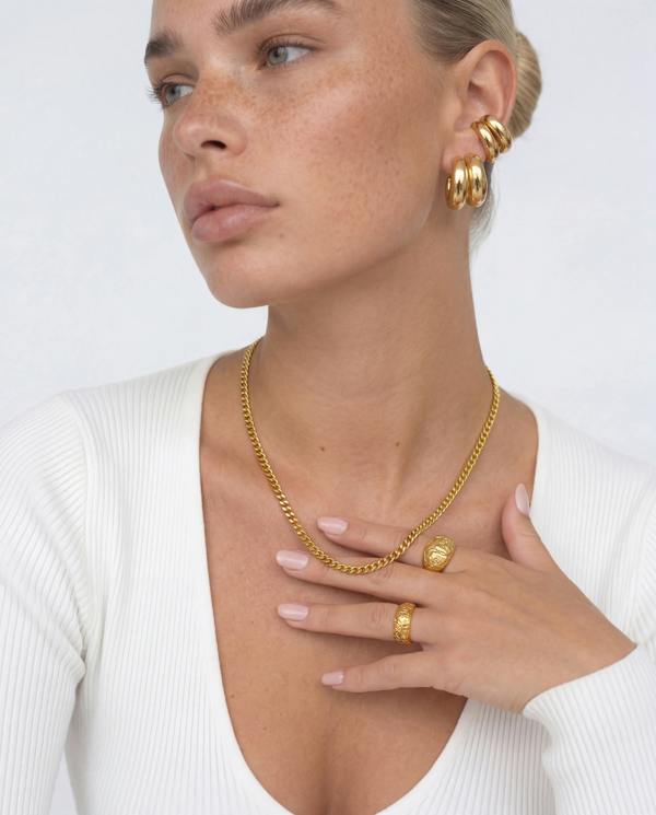 Elk & Bloom Dainty Chain 14K Gold Choker Necklace