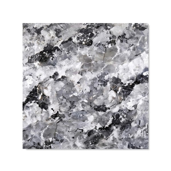 Warren Reed - Designer Silver And Black Quartz Effect Kitchen Splashback