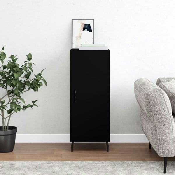 Berkfield Sideboard Black 34.5x34x90 cm Engineered Wood