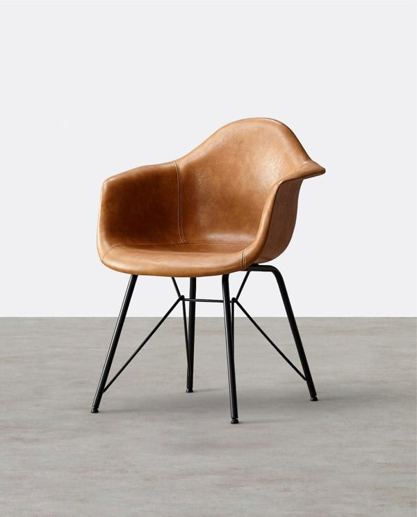 Weilai Concept Bobby Dining Chair, Distressed Leather