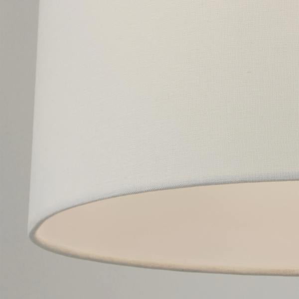 Lighting Collection Ivory Tappered Linen Shade D40Cm