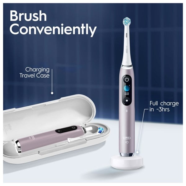 Oral-B iO 9 Electric Toothbrush Designed By Braun - Rose Quartz