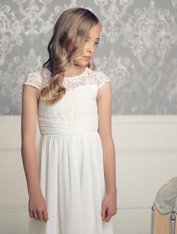 ivory flower girl dress