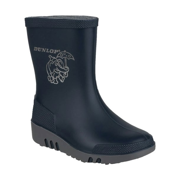 Dunlop Childrens/Kids Elephant Wellington Boots - Blue/Grey