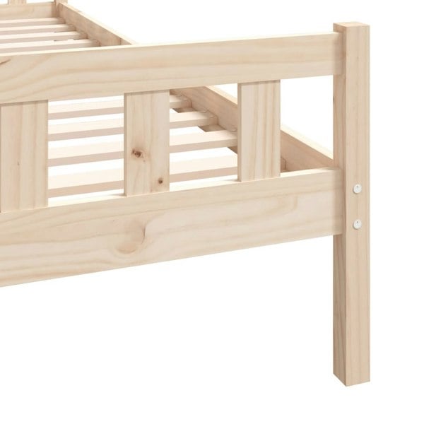 Berkfield Bed Frame Solid Wood 90x190 cm Single