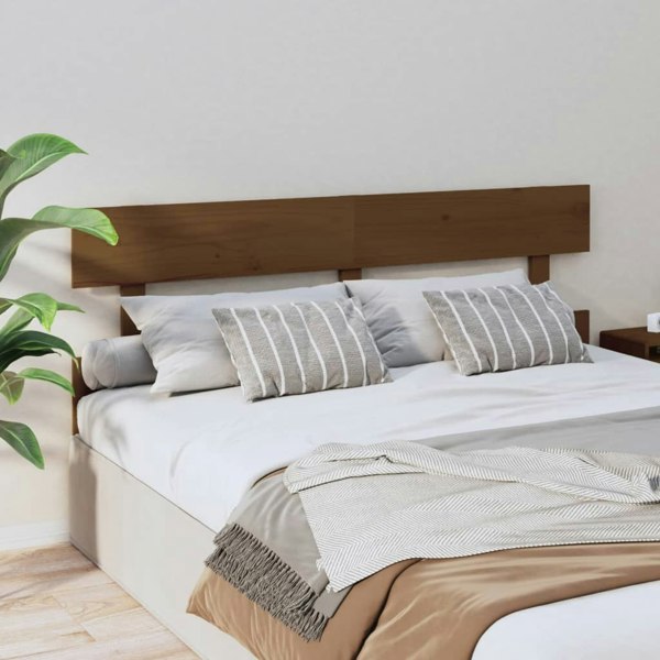 Berkfield Bed Headboard Honey Brown 154x3x81 cm Solid Wood Pine