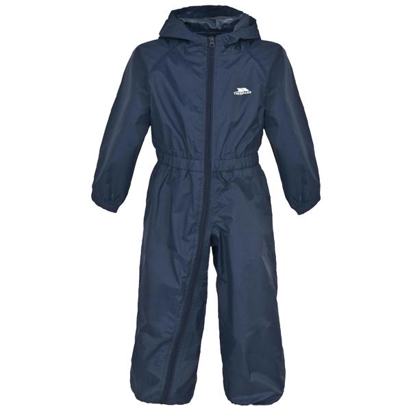 Trespass Kids Unisex Dripdrop Padded Waterproof Rain Suit - Navy Blue
