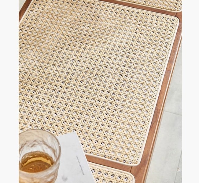 Patrick Rattan Bench, Ash Wood-Weilai Concept-Weilai Concept