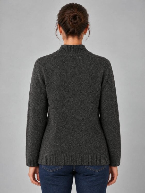 VIZ-A-VIZ Floral Crew Neck Jumper