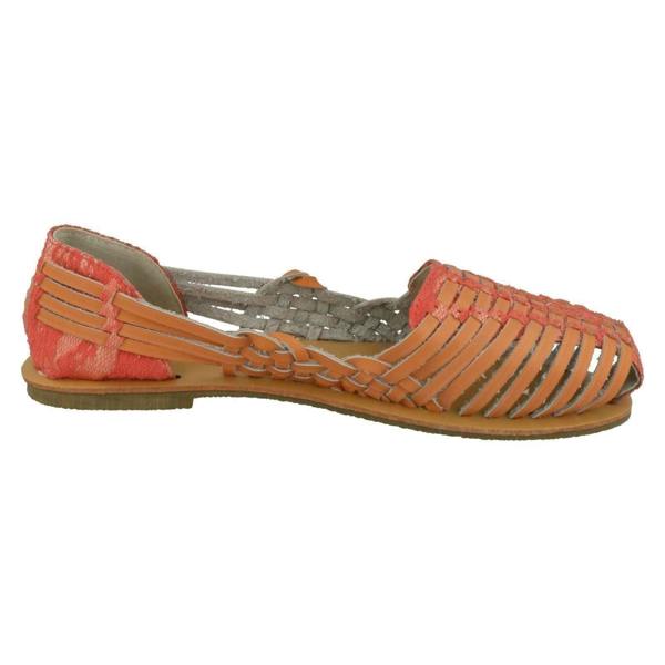 Savannah Ladies Savannah Flat Weave Ballerinas