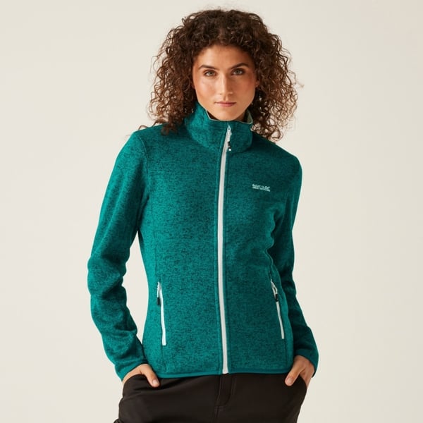 Regatta Women's Newhill Marl Full Zip Fleece Jacket - Gulfstream / Sea Haze