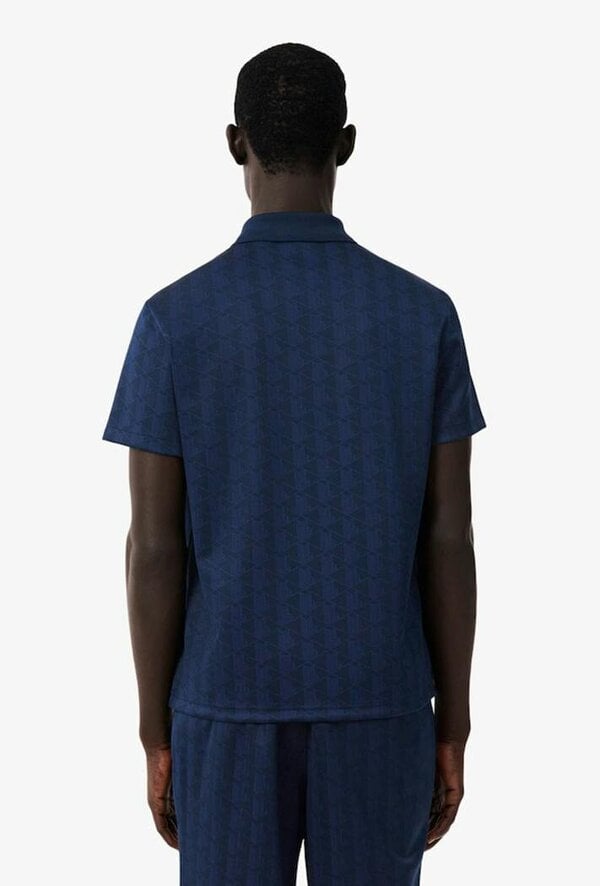 Lacoste Classic Fit Monogram Jacquard Polo Shirt