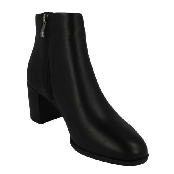 Clarks Ladies Clarks Elegant Heeled Ankle Boots Freva55 Zip