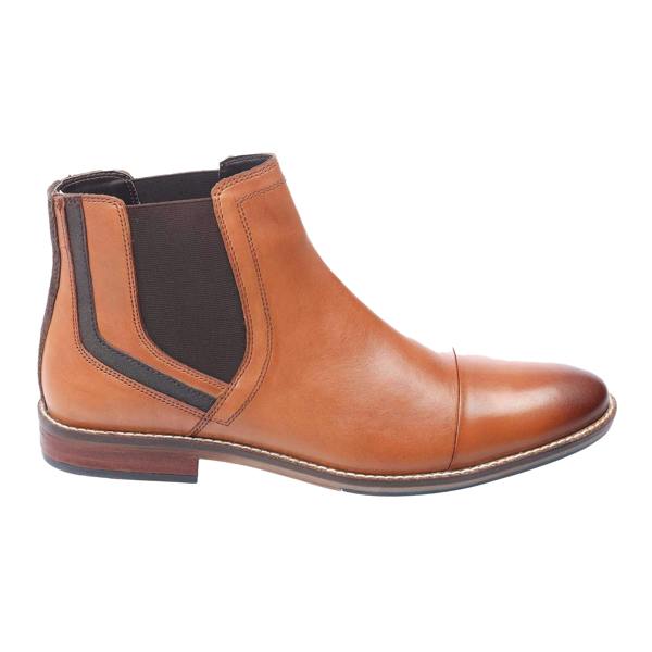 Dune London Mens Chappy Casual Chelsea Boots - Tan - 