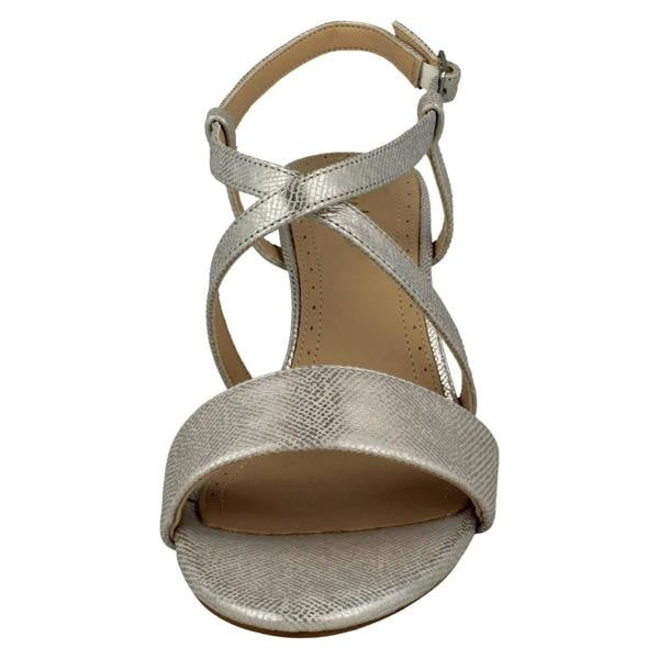 Clarks Ladies Clarks Strappy Heeled Sandals Amali Buckle