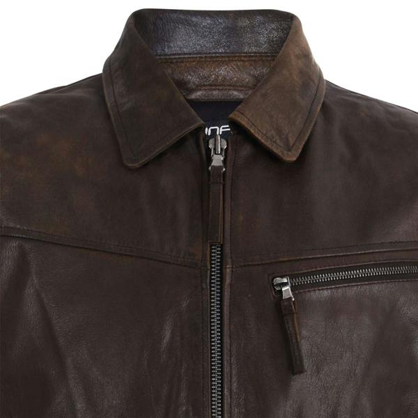 Infinity Leather Men's Harrington Cow Hide Leather Jacket-Lima