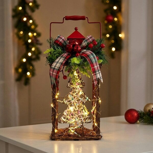 Garden Greatness Festive Honeycomb Light Up Lantern