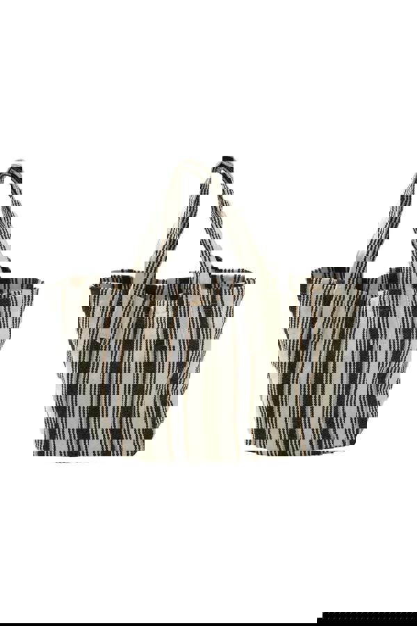 Striped Canvas Beach Bag