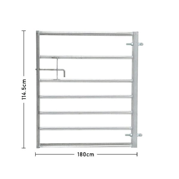 Durable Galvanized Metal Field Farm Gate Farm Gates Living and Home 6FT/1.8M