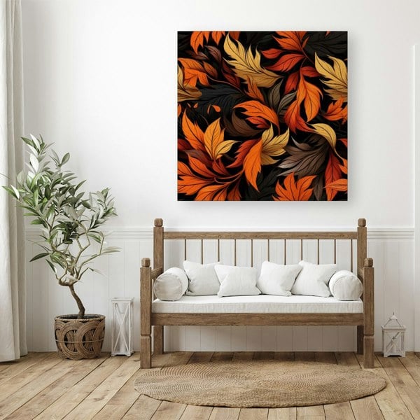 Warren Reed Autumn Leaves Design Canvas