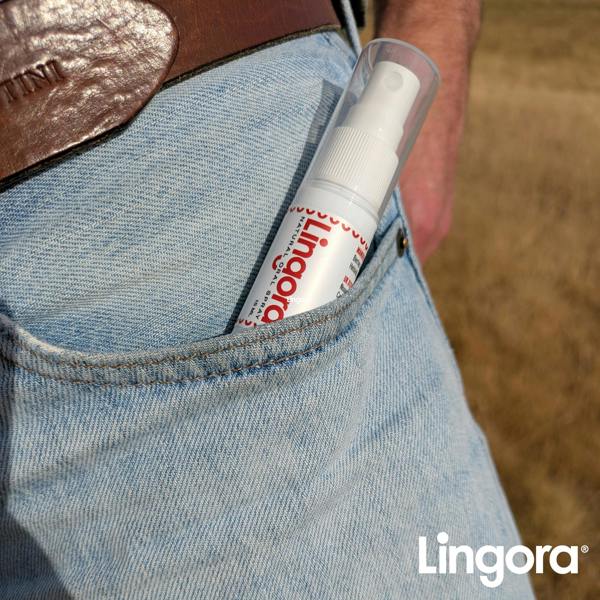 Lingora® Natural Oral Spray, Dry-Mouth Relief, Plaque Control, Healthier Gums, Vegan, 15 ml atomiser Spray