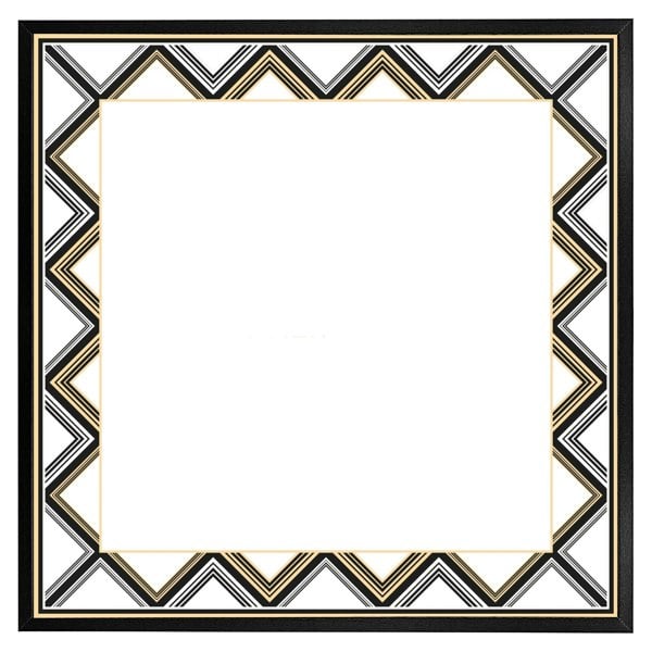 Benjamin Tate Design Art deco patterned border (picture Frame)