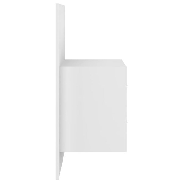 Berkfield Wall-mounted Bedside Cabinet High Gloss White