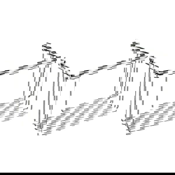 Polished chrome shower basket