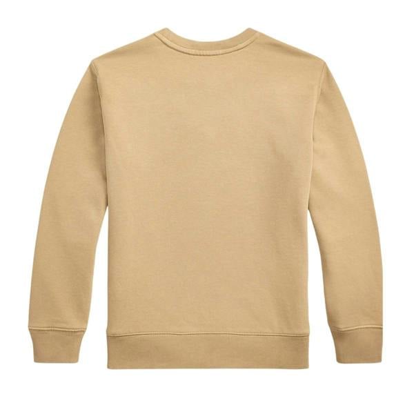 Ralph Lauren Childrens/Kids Logo Ribbed Regular Sweatshirt - Vintage Khaki - 