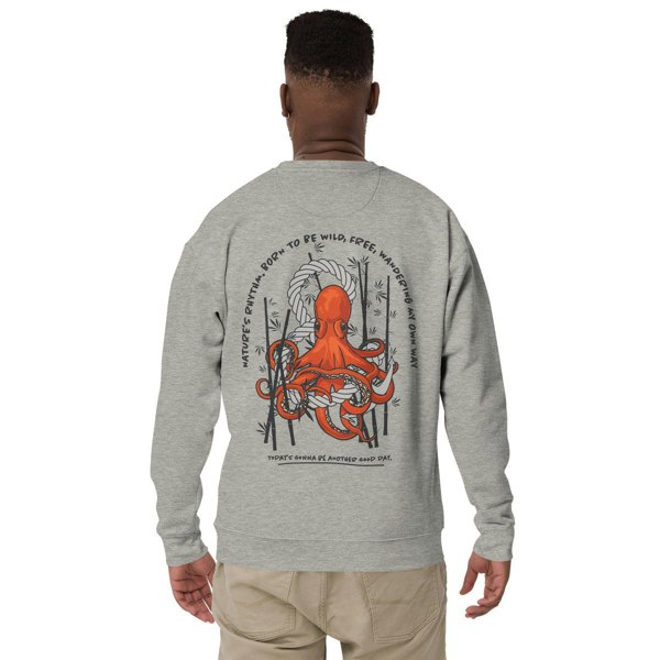 ANCHOR & CREW Octopus Another Good Day Cotton Blend Sweatshirt 