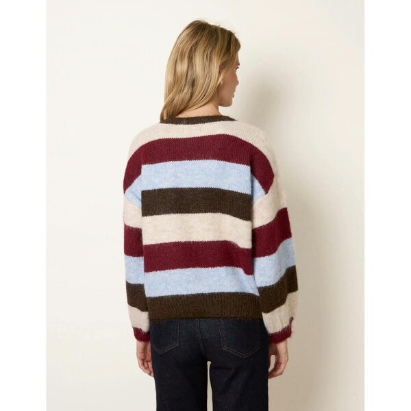 Blue Vanilla Striped Soft Knit Jumper